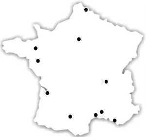 Implantation du Cefcys en france